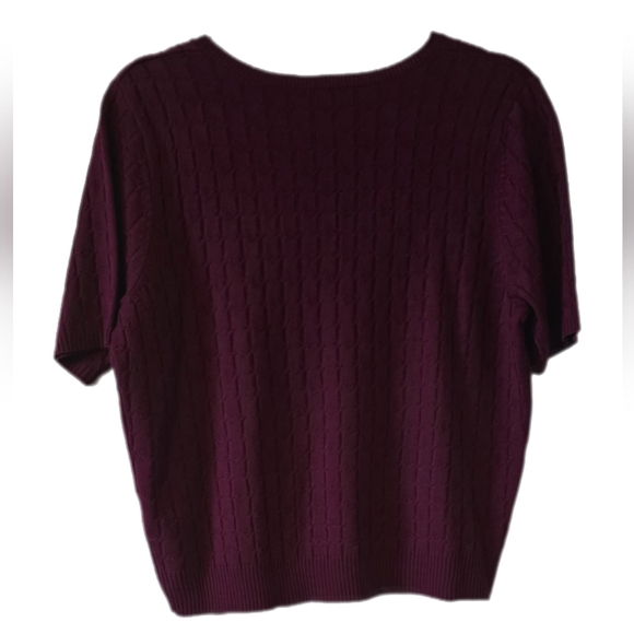 The Tog shop short sleeve fuchsia Sweater Size M - Picture 2 of 3